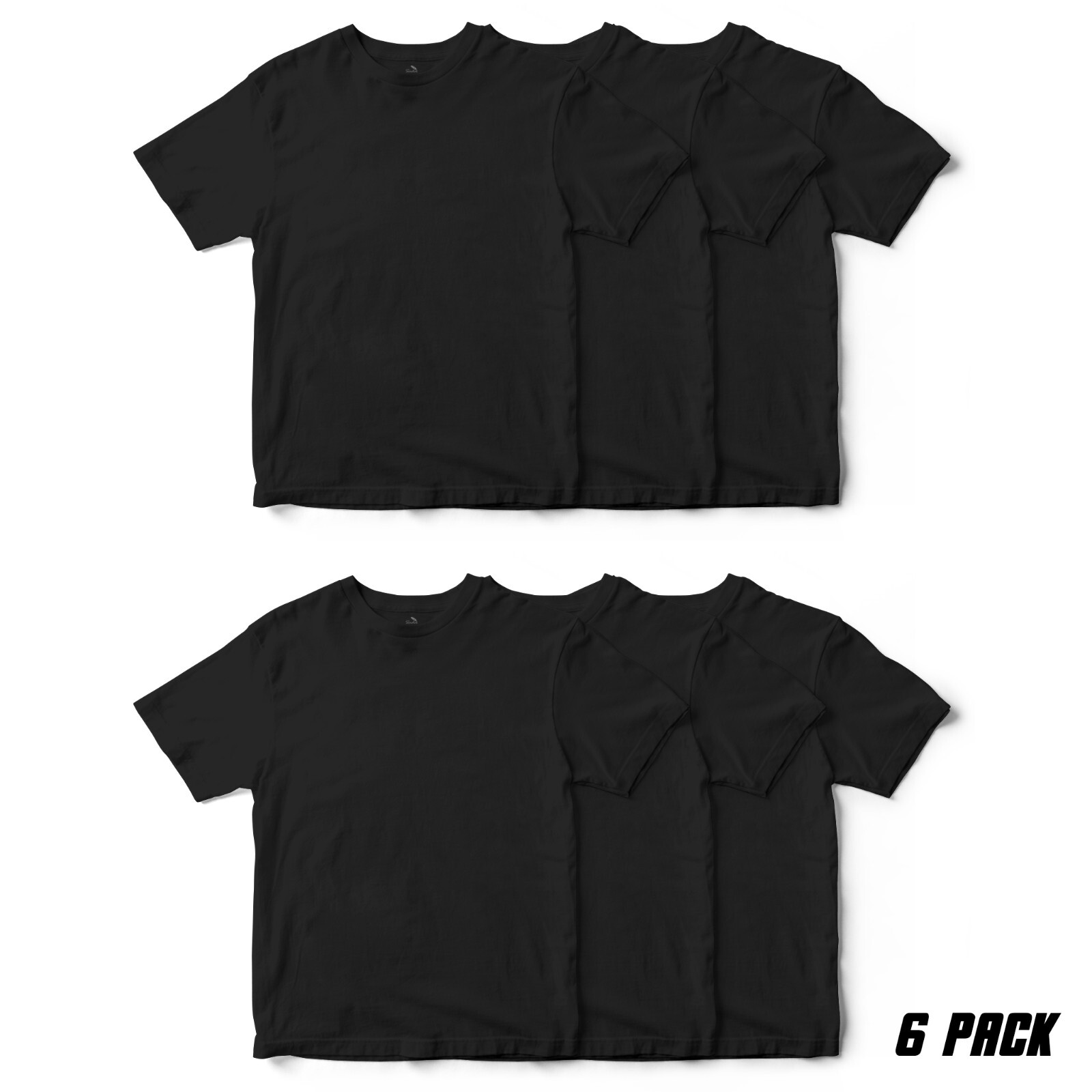 Sada T-Shirts 6-Pack Plain Crew Neck T-Shirts for Men Sizes S-6XL gallery
