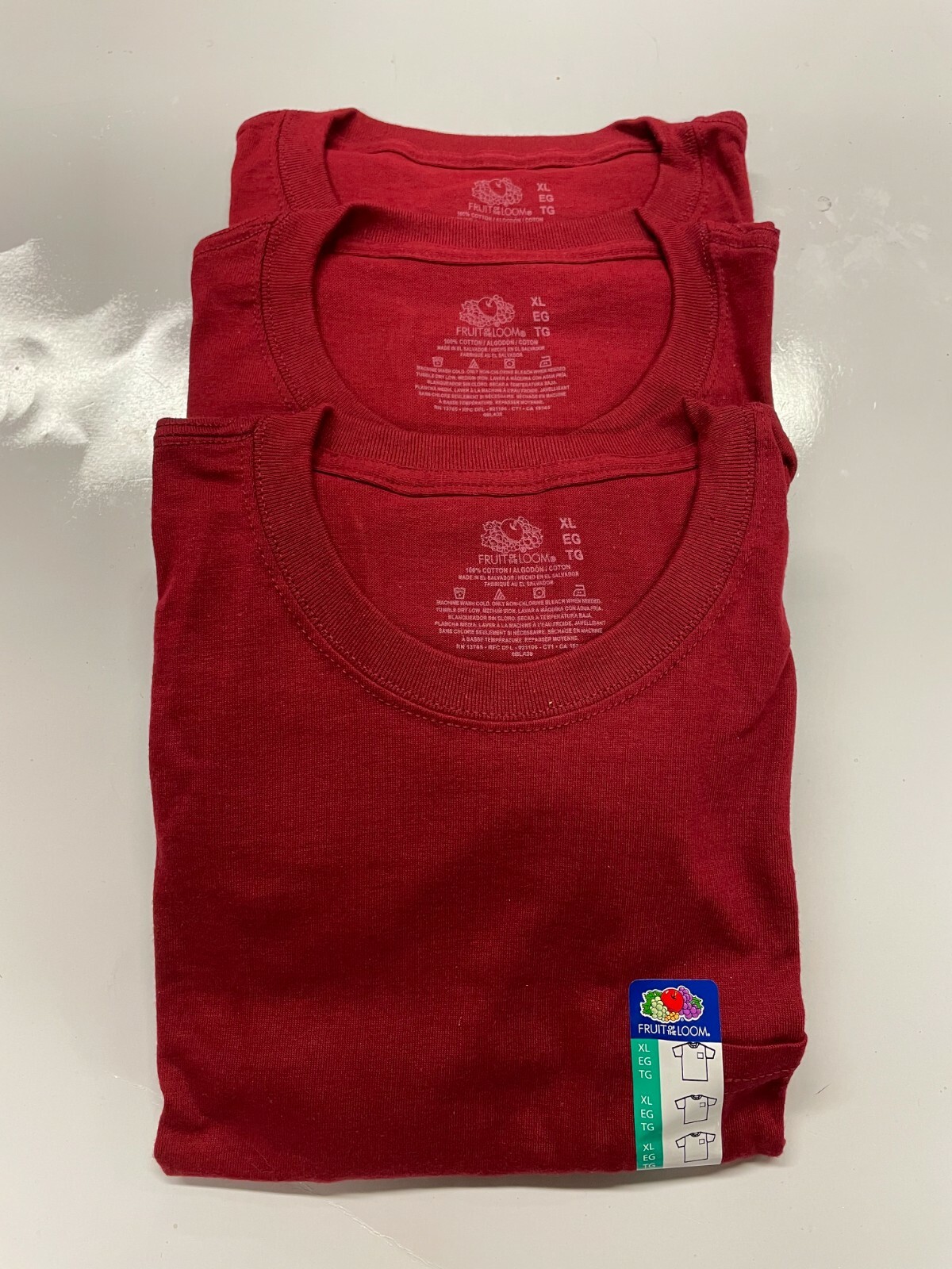 FRUIT OF THE LOOM MEN POCKET TEE 100% COTTON