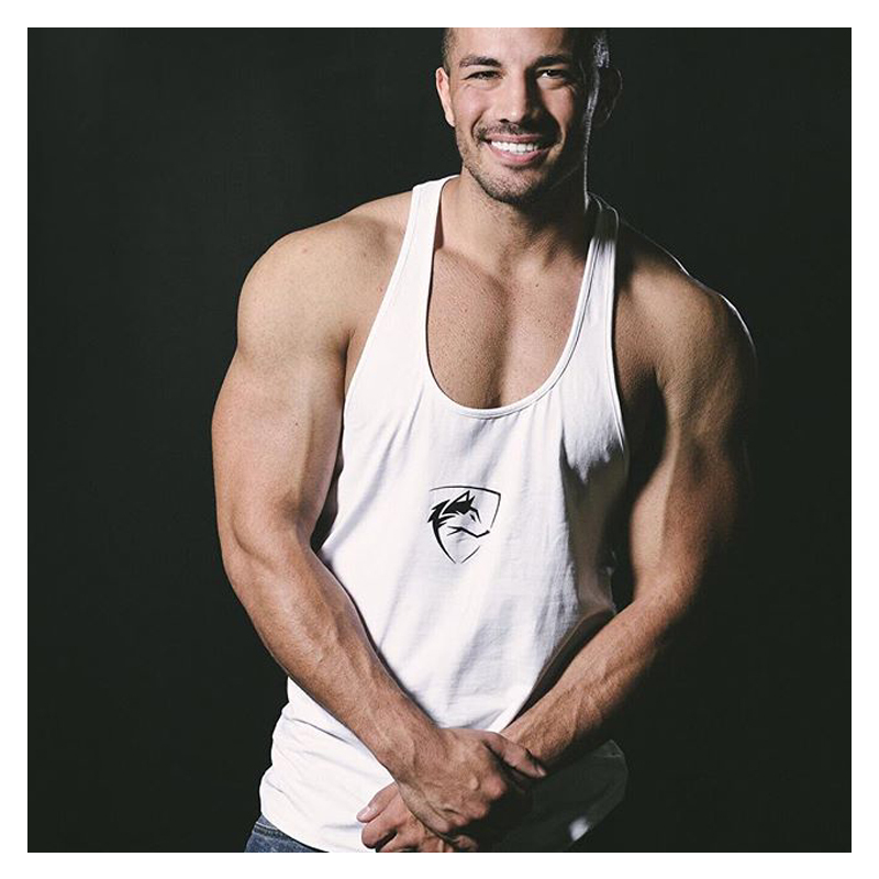 Pro Workout Cotton Y-Back Tank Tops Fitness Stringer Muscle Vest Clothing gallery