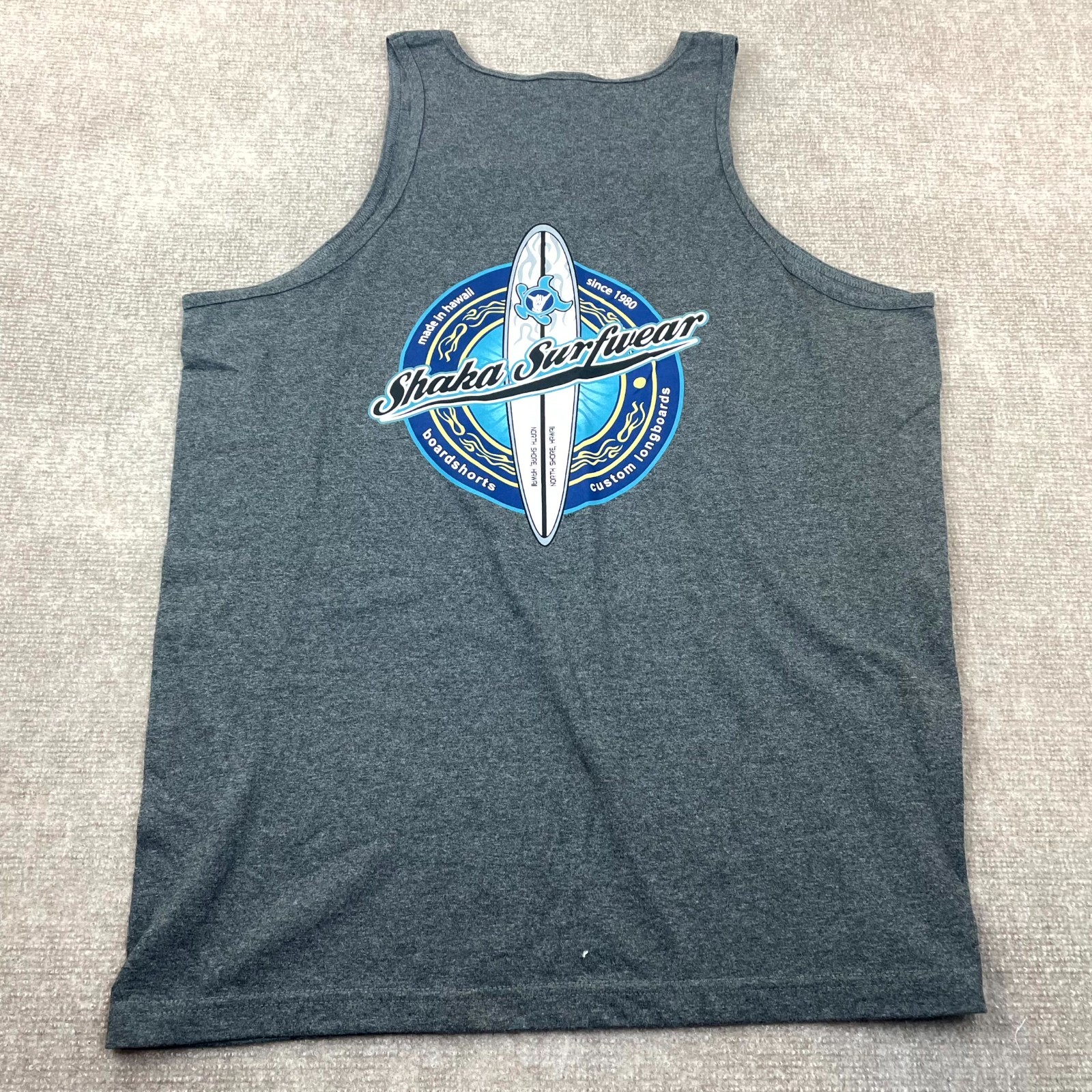 Shaka Surfwear Hawaii Alstyle Apparel & Activewear Tank Top Mens XL Gray Cotton gallery