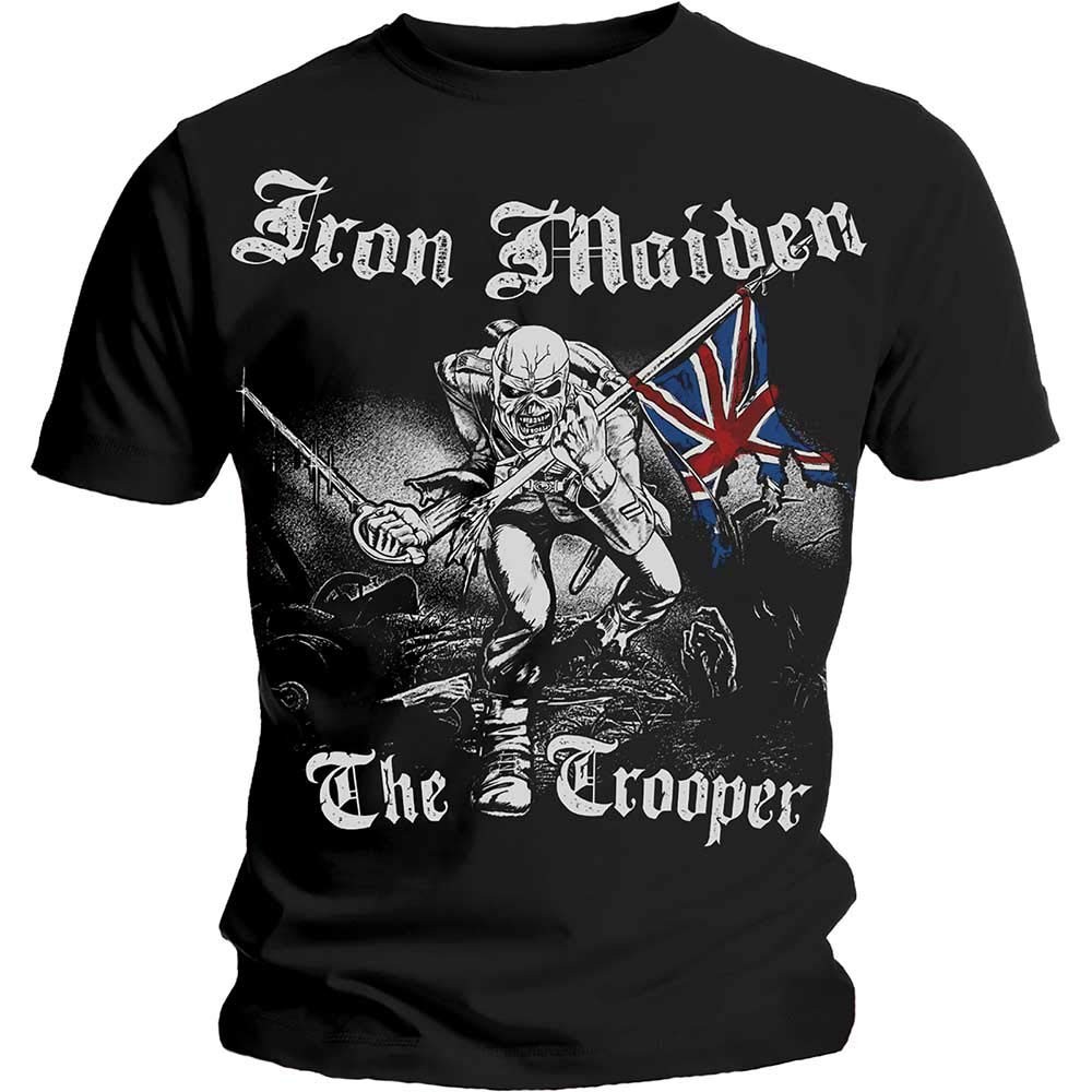 Rock Off Iron Maiden Sketched Trooper Maglietta Uomo (Pacco da 1) XL Nero (Noir gallery