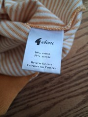 Gabicci Craddock Knit Loose Cotton Blend Green Stripes Mens Sz M