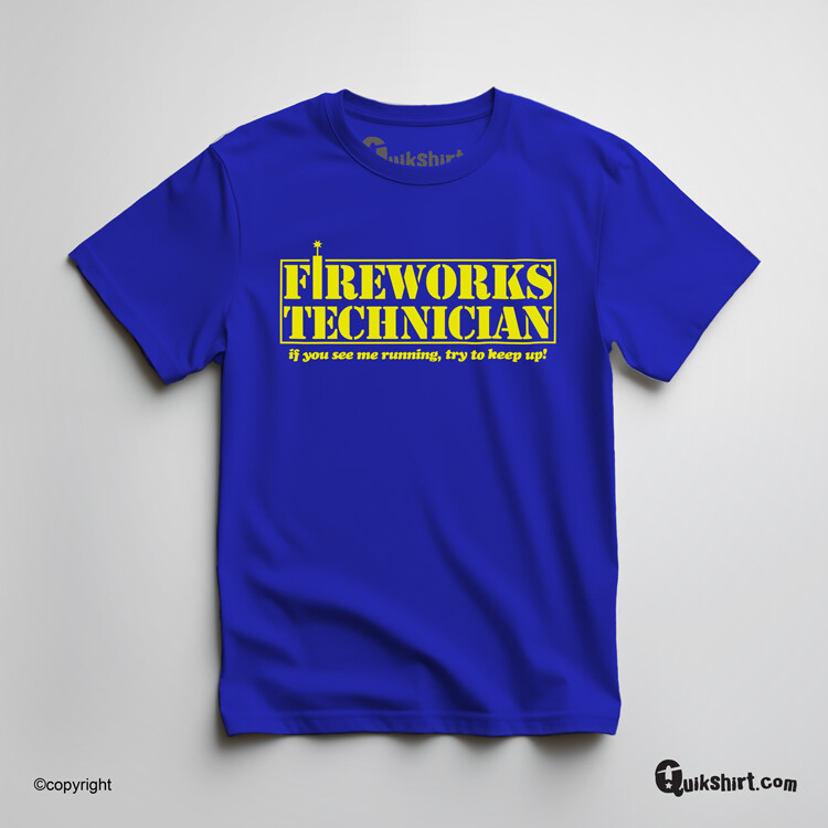 Fireworks Tech T-Shirt Fourth Of July Fireworks 4th Holiday New Years Original gallery