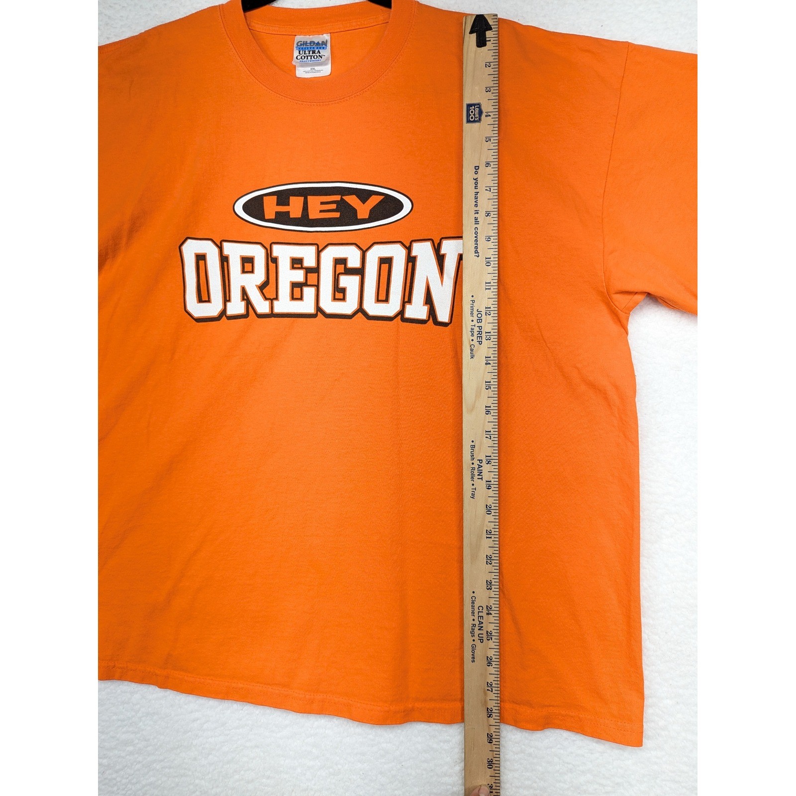 Hey Oregon Graphic T-Shirt Gildan Ultra Cotton Orange XXL Funny Up Yours gallery