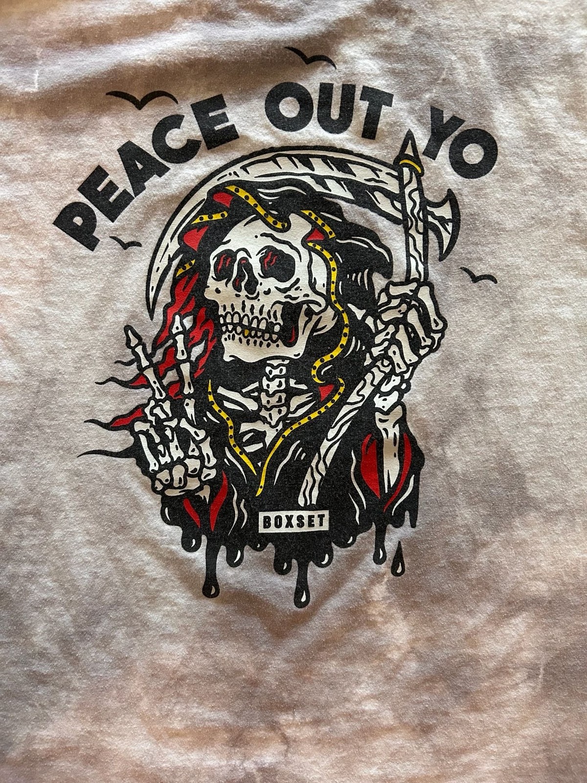 Boxset Peace Out Yo Tie Dye Reaper Graphic T-Shirt gallery