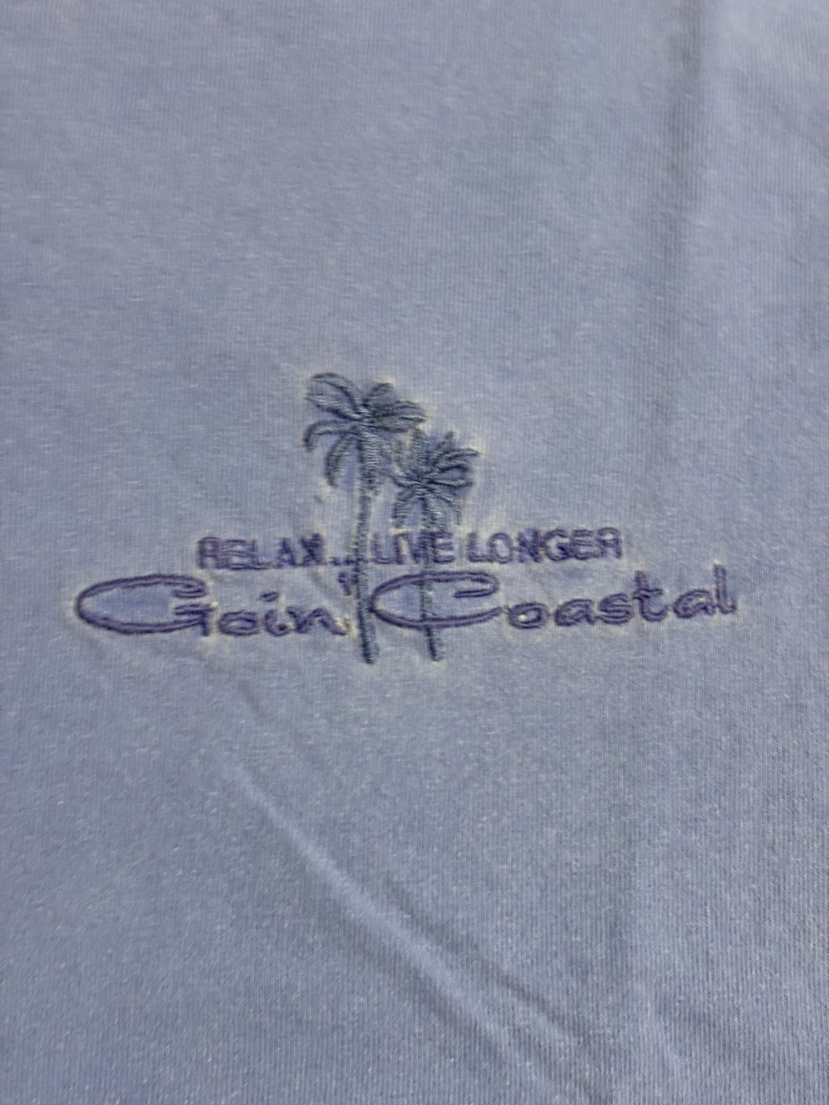 Vintage Goin’ Coastal Beach Surfer Blue Shirt Retro Surfwear Y2K - Men’s Large gallery