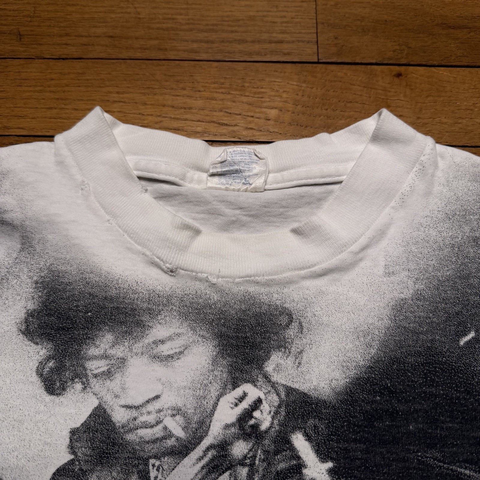 Vintage 90’s Jimi Hendrix All Over Print Winterland T Shirt 1996 Size Large AOP gallery