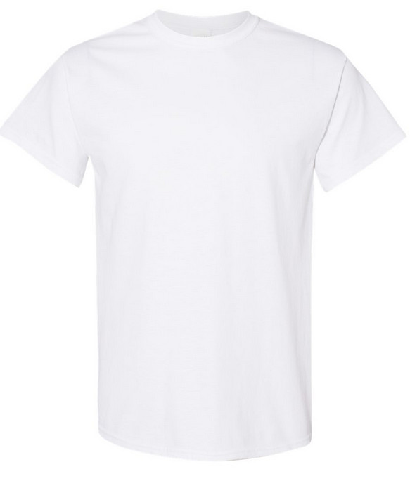Hanes Unisex Short Sleeve white cotton blank plain T-Shirt for men and women gallery