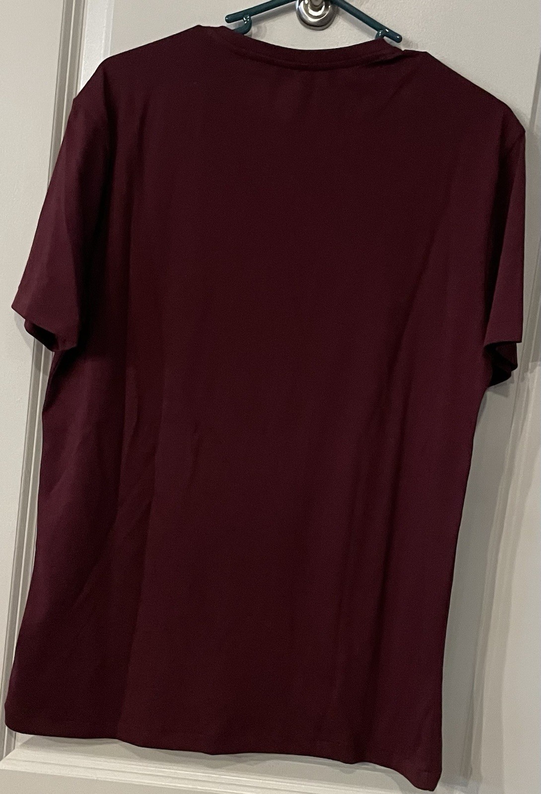 Polo Ralph Lauren Men's V Neck T Shirt (Red) Burgundy New Small gallery