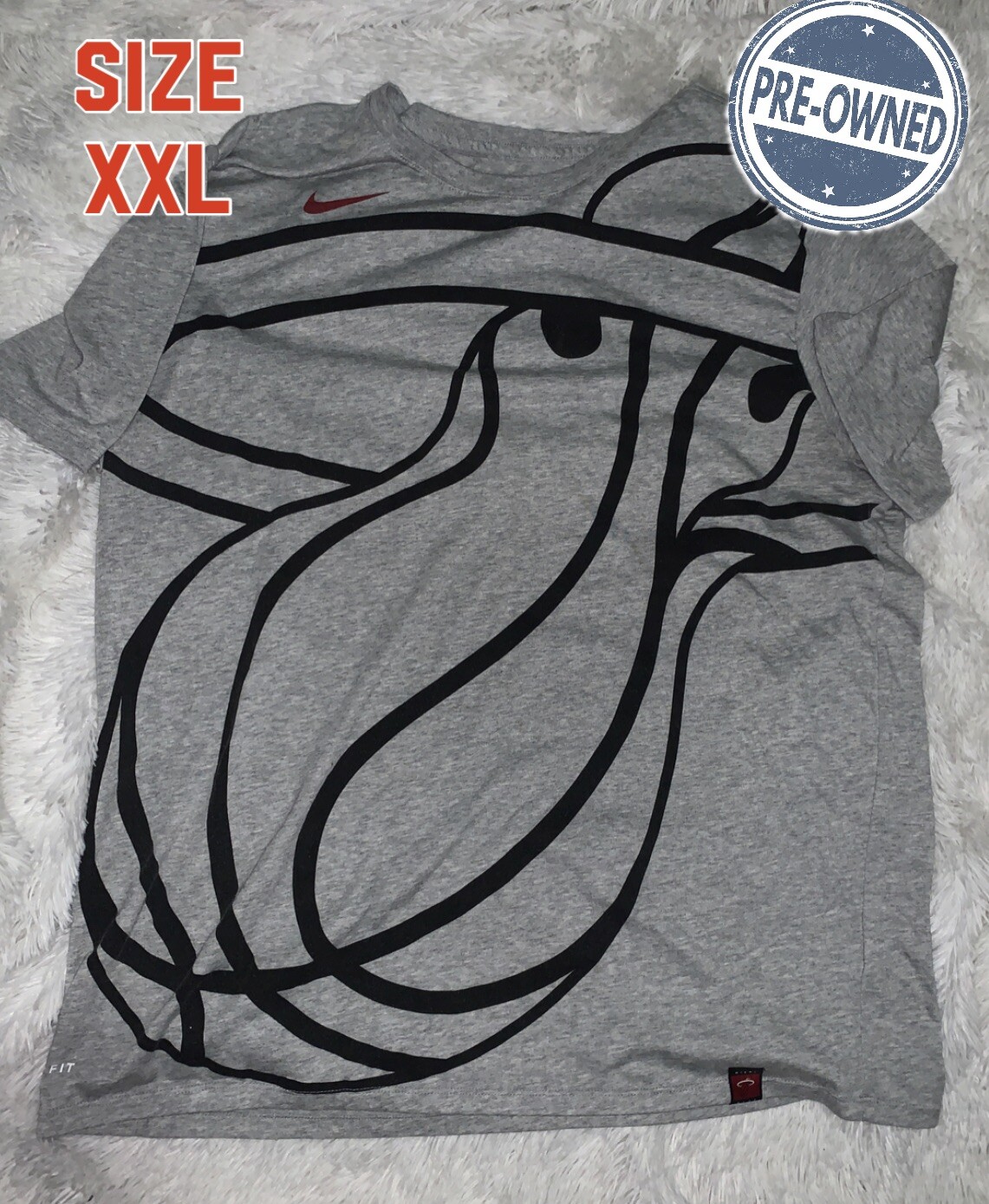 Miami Heat Nike Oversize Logo Performance Tri-Blend T-Shirt OUT OF STOCK gallery