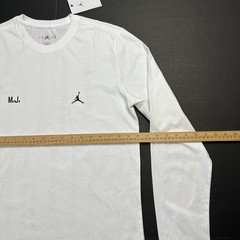 Jordan Flight Never Say Never L/S Graphic Tshirt FZ1934-100 Mens Size Medium NWT