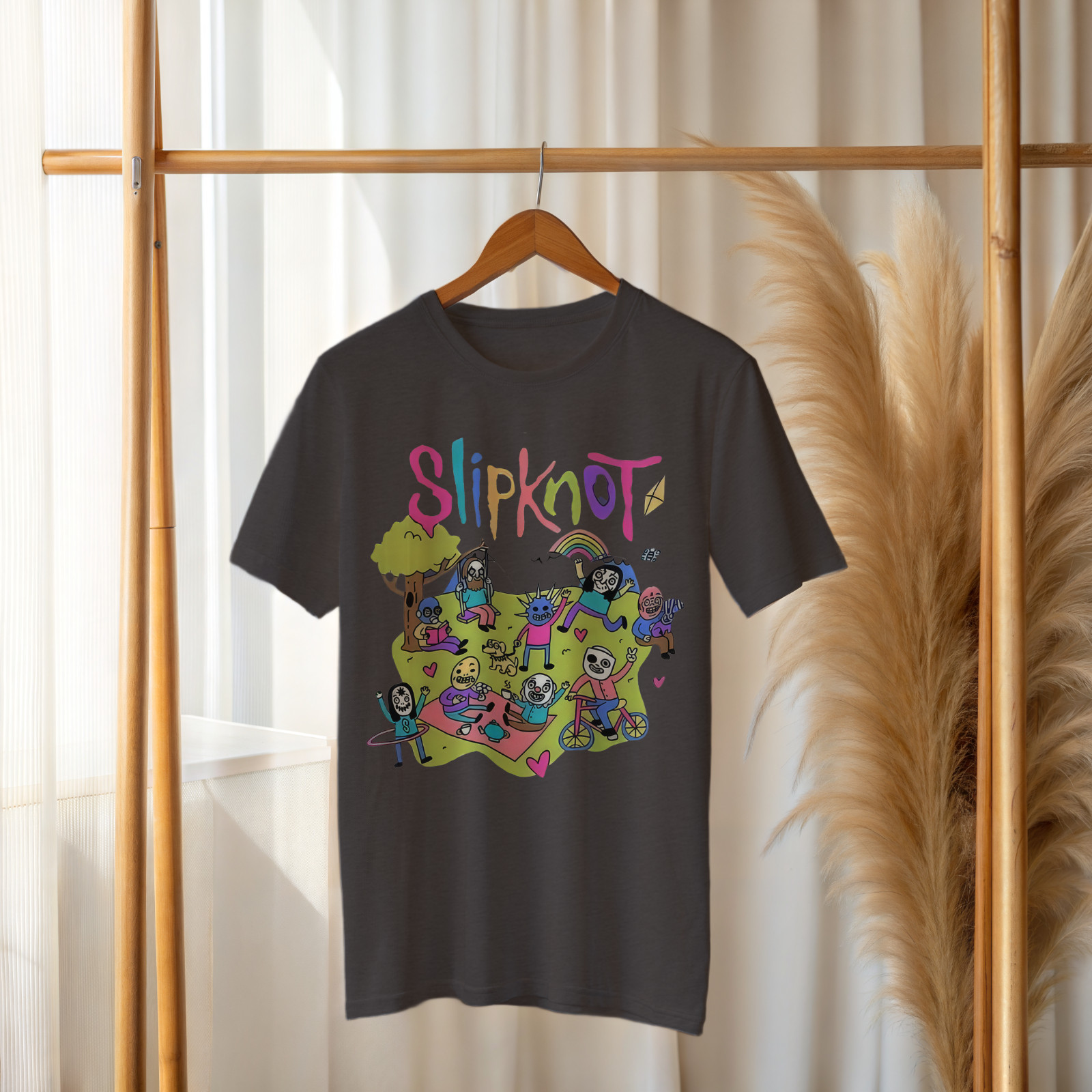 Slipknot Cartoon Parody T-Shirt – Funny Cute Band Graphic Tee A474 gallery