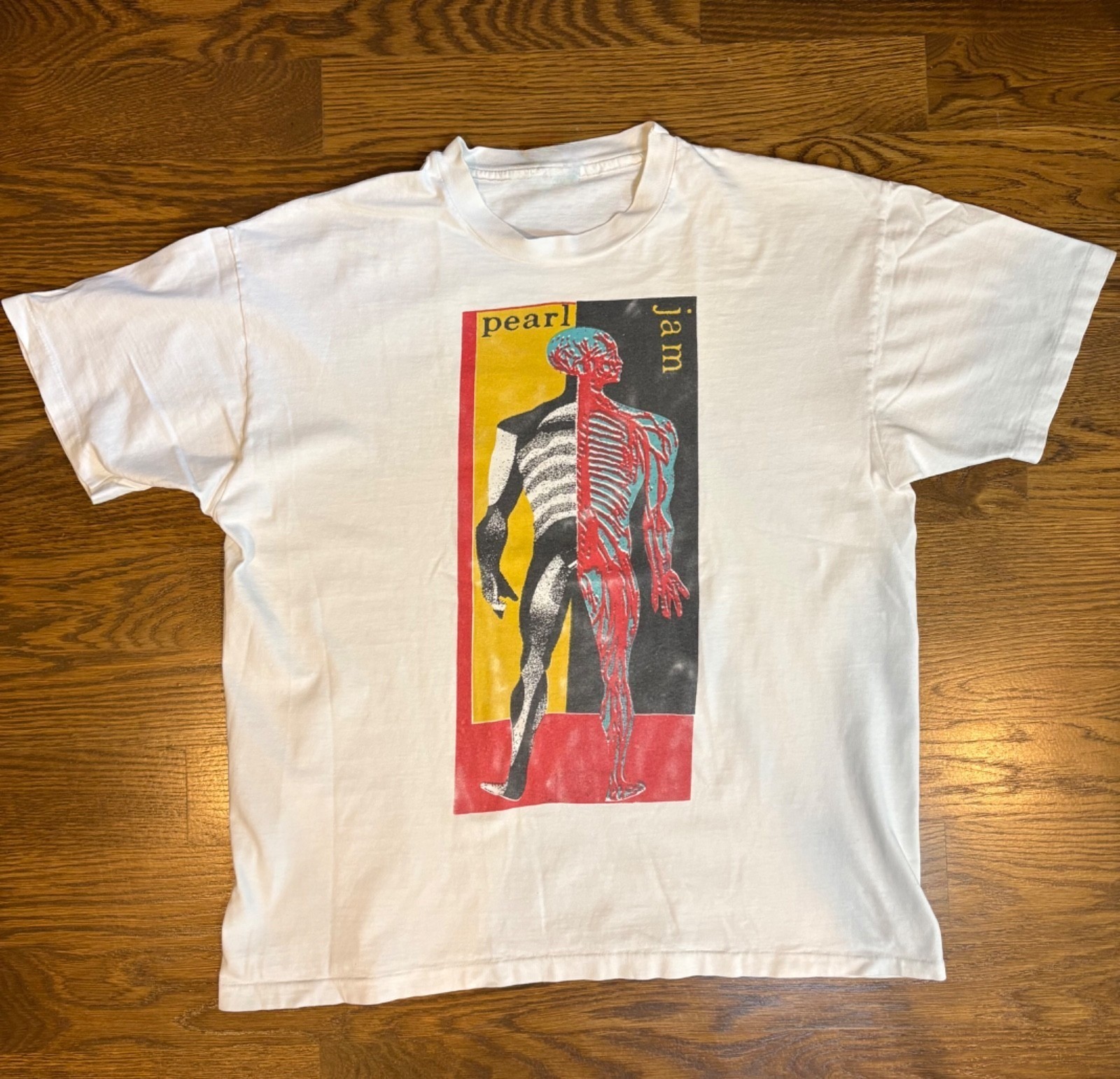 Vintage 1995 Pearl Jam Soldier Field Chicago Shirt Rare 90s Grunge Band Tee XL