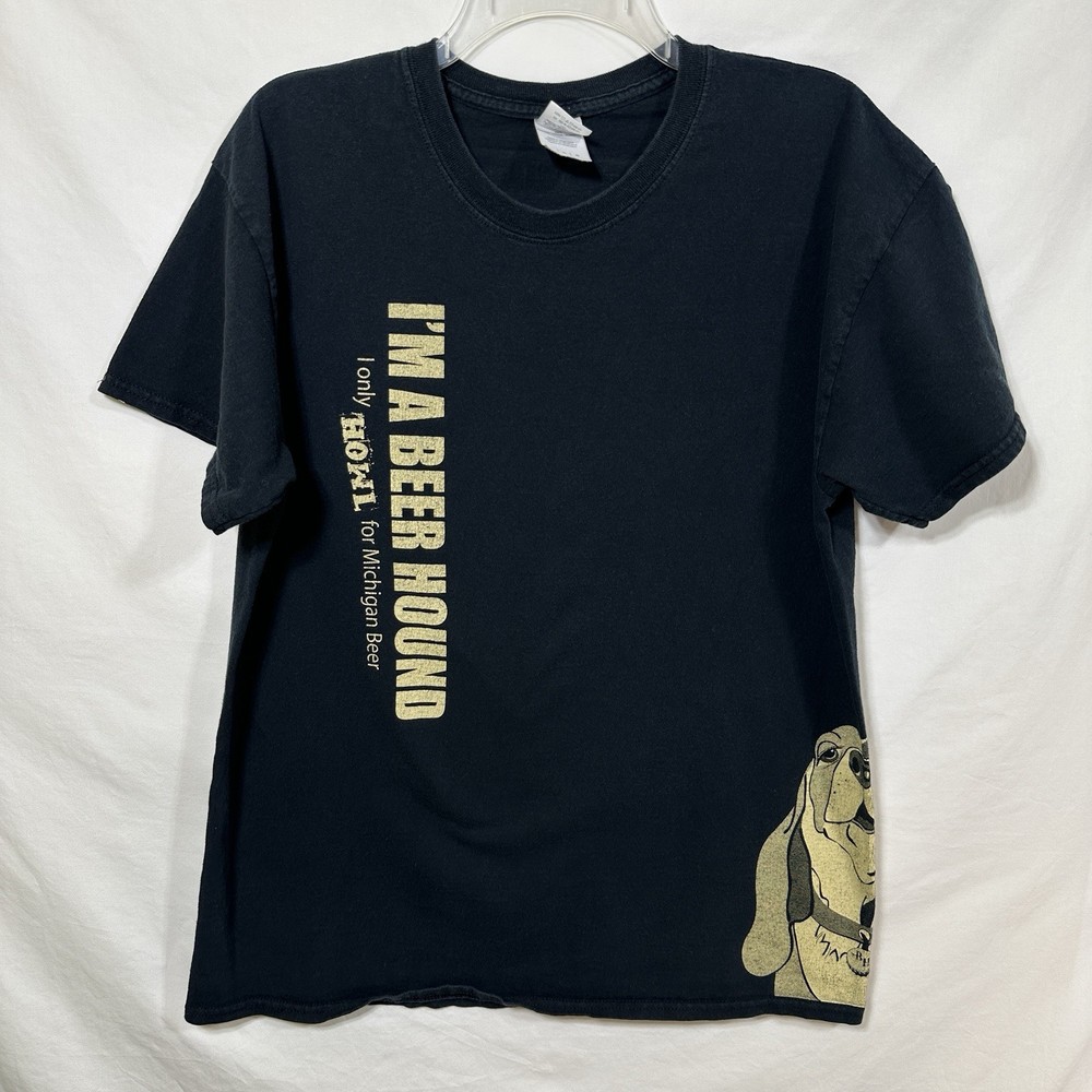 I’m a Beer Hound Double Sided Michigan Craft Brewery T-Shirt Hophead Homebrewer