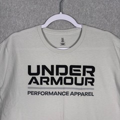 Under Armour Shirt Mens Medium Performance Apparel Graphic Loose Cotton Poly