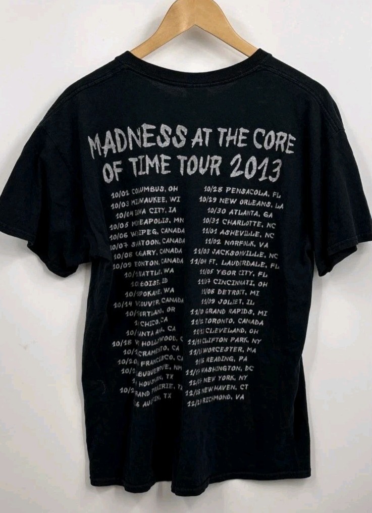 Gildan Men's Black GWAR Madness At The Core Of Time Tour 2013 T-Shirt Size Large gallery