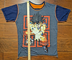 Dragon Ball Reversible Inside Out Double Sided Shirt Medium 19″ x 25″ Son Goku