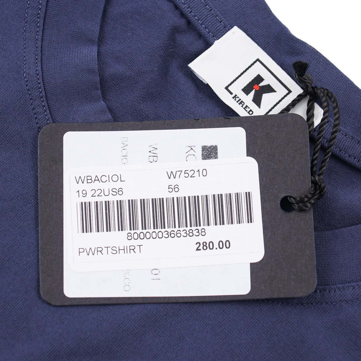 Kired by Kiton Extra-Slim Knit Crepe Cotton Long Sleeve T-Shirt XXL (Eu 56) NWT gallery