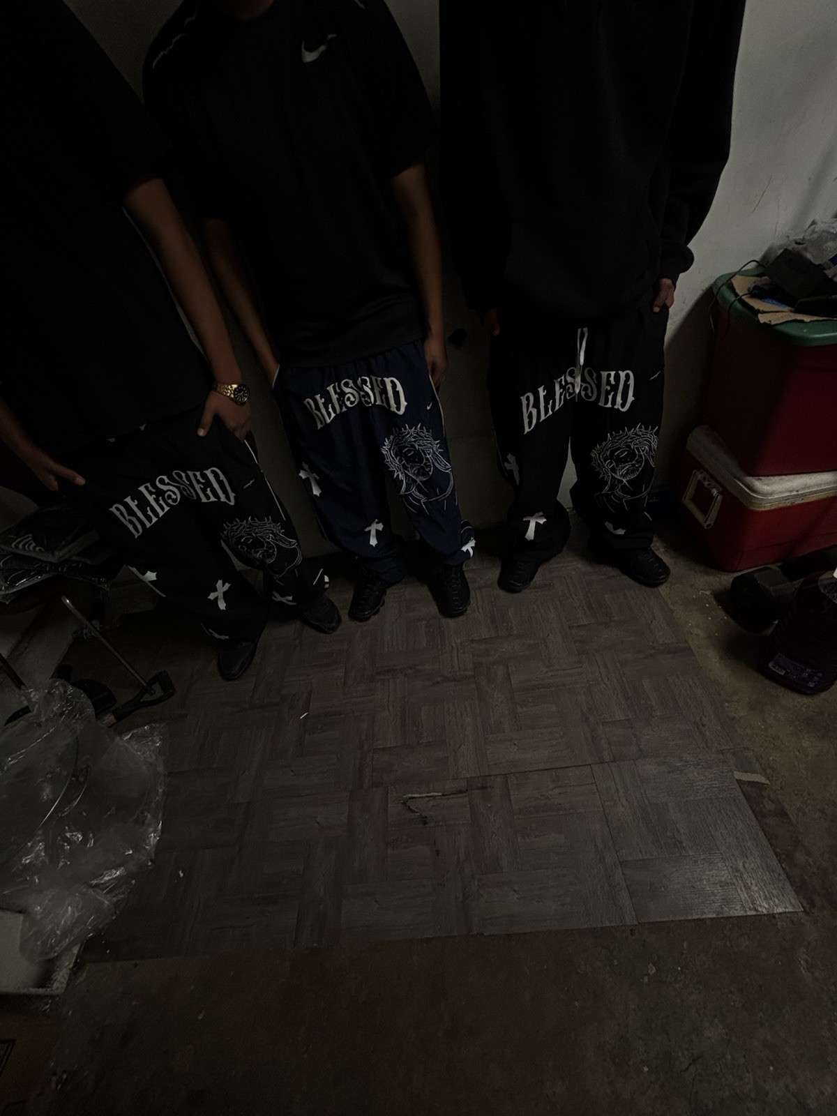 Men’s Black BLESSED TRACK PANTS