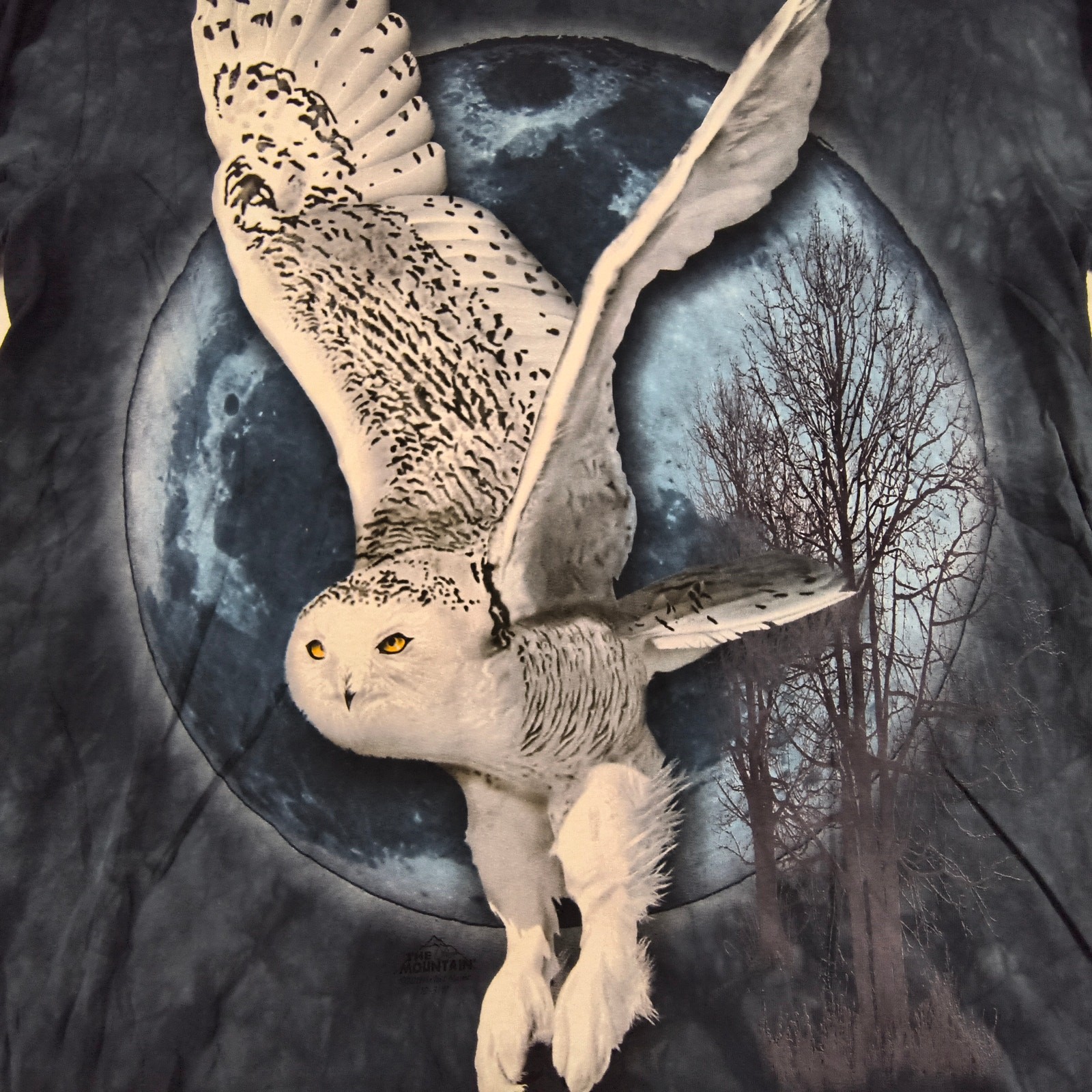 The Mountain Owl Long Sleeve Casual Graphic T Shirt Adult Mens Size L Blue gallery