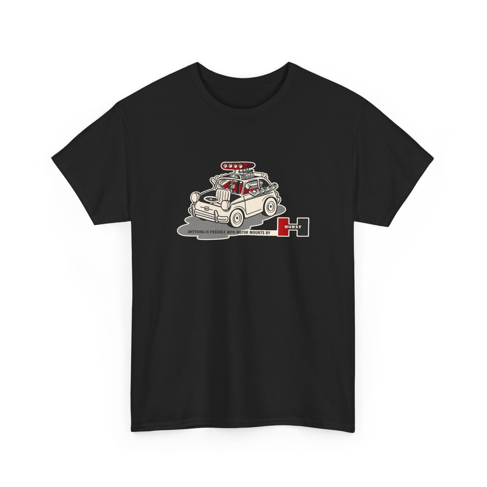 Vintage Mini Cooper Illustration T-Shirt | Retro Water Decal Car Art Tee