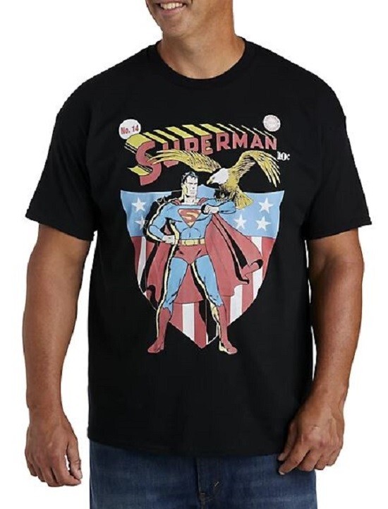 True Nation Shirt Men”s 5XLT Big & Tall BLACK Graphic Print T-Shirt TEE