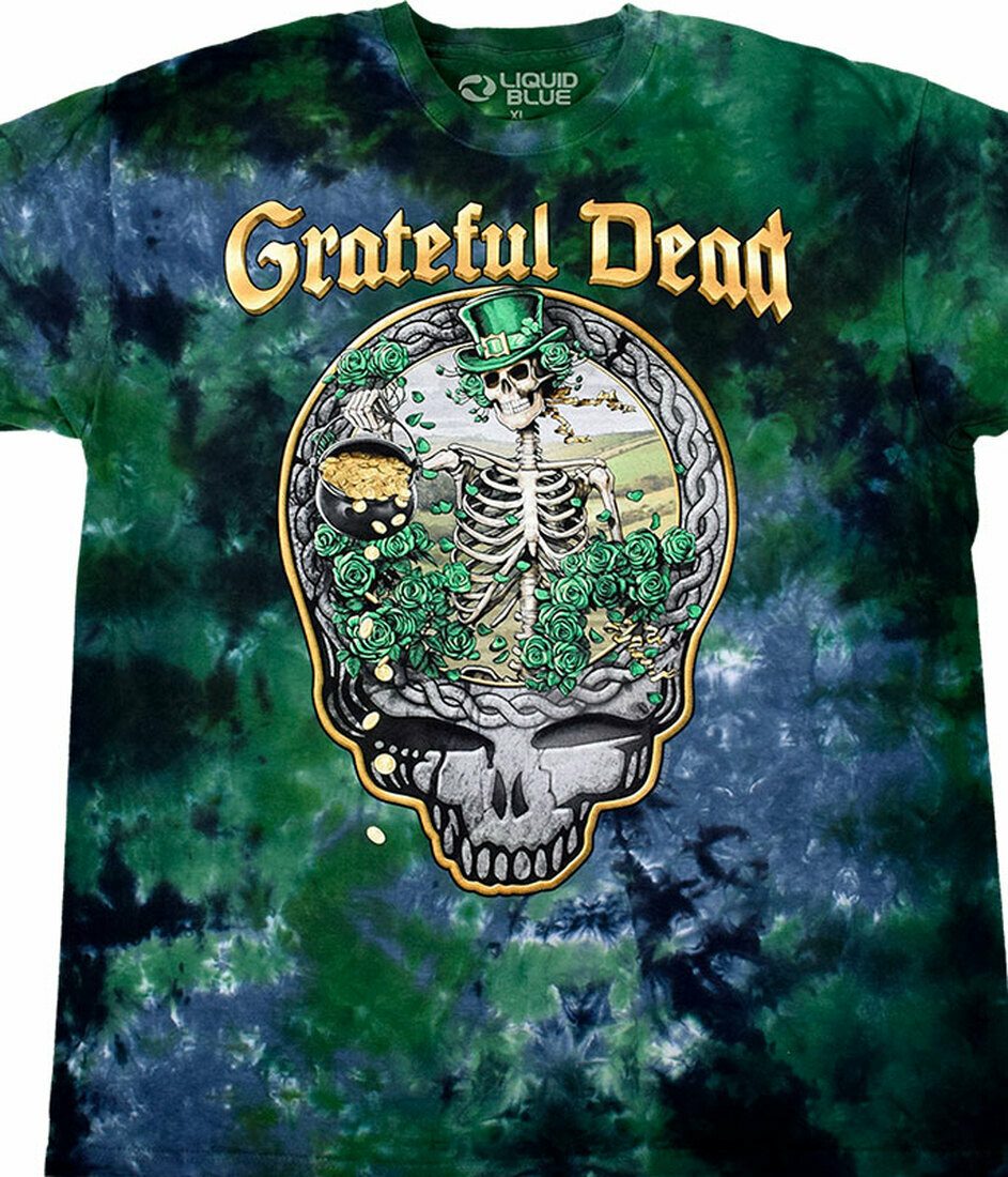 GRATEFUL DEAD-CELTIC BERTHA-STEAL YOUR FACE-TIE DYE T-SHIRT- S-M-L-XL-2X Irish gallery