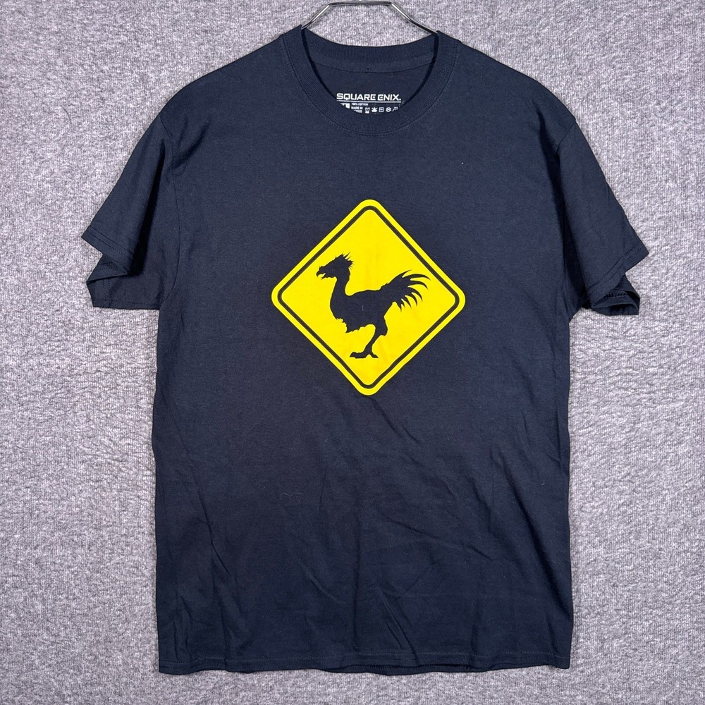 Final Fantasy XV Chocobo Crossing Shirt Mens Medium Black Square Enix 2016 Tee