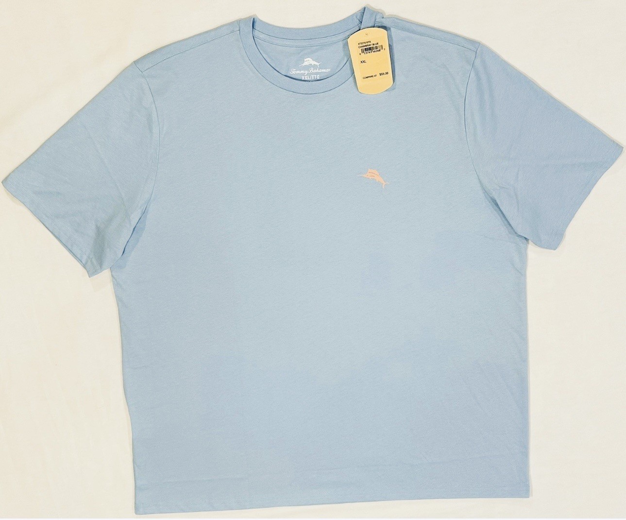 Tommy Bahama Men's LIVE THE ISLAND LIFE T-Shirt XXL 2XL Chambray Blue NWT Beach gallery