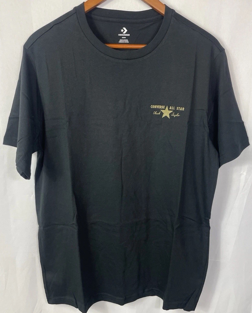 Converse Men's Lot of 3 Logo Crew Tees in Black, White & Blue Pick Your Size NWT gallery