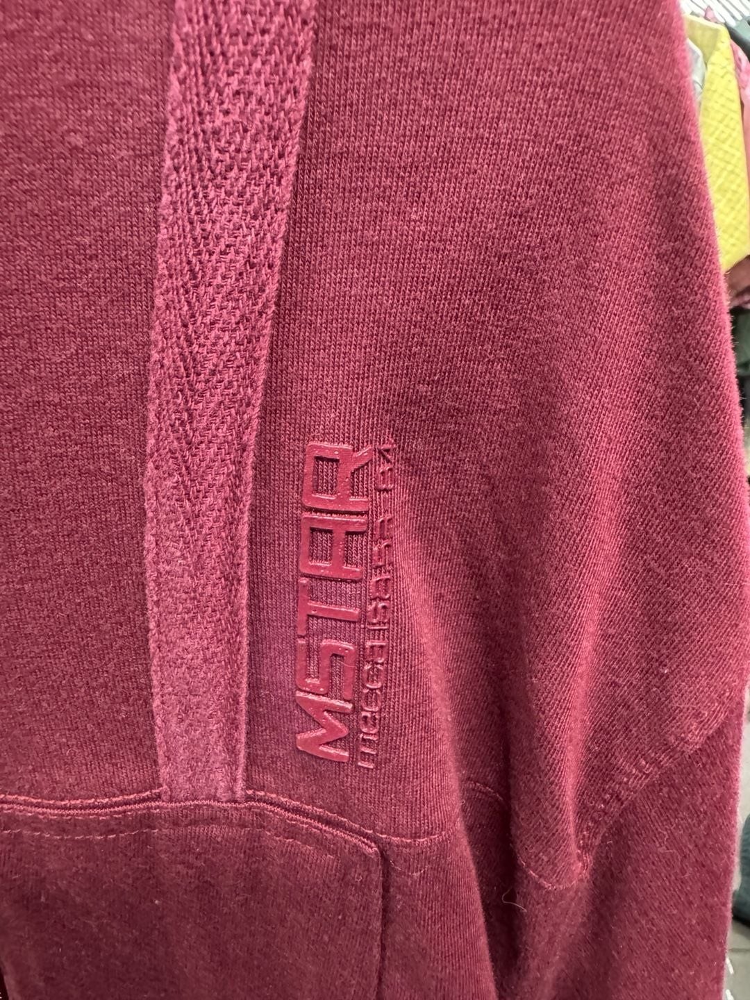 Mecca Under His Wings MSTAR Zip Pocket Burgundy T-Shirt gallery