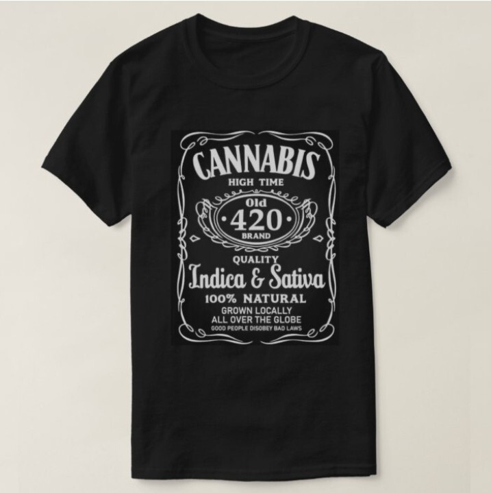 Cannabis 420 High Times Indica Sativa Smoke Weed 100% Cotton XXX-Large T-shirt gallery