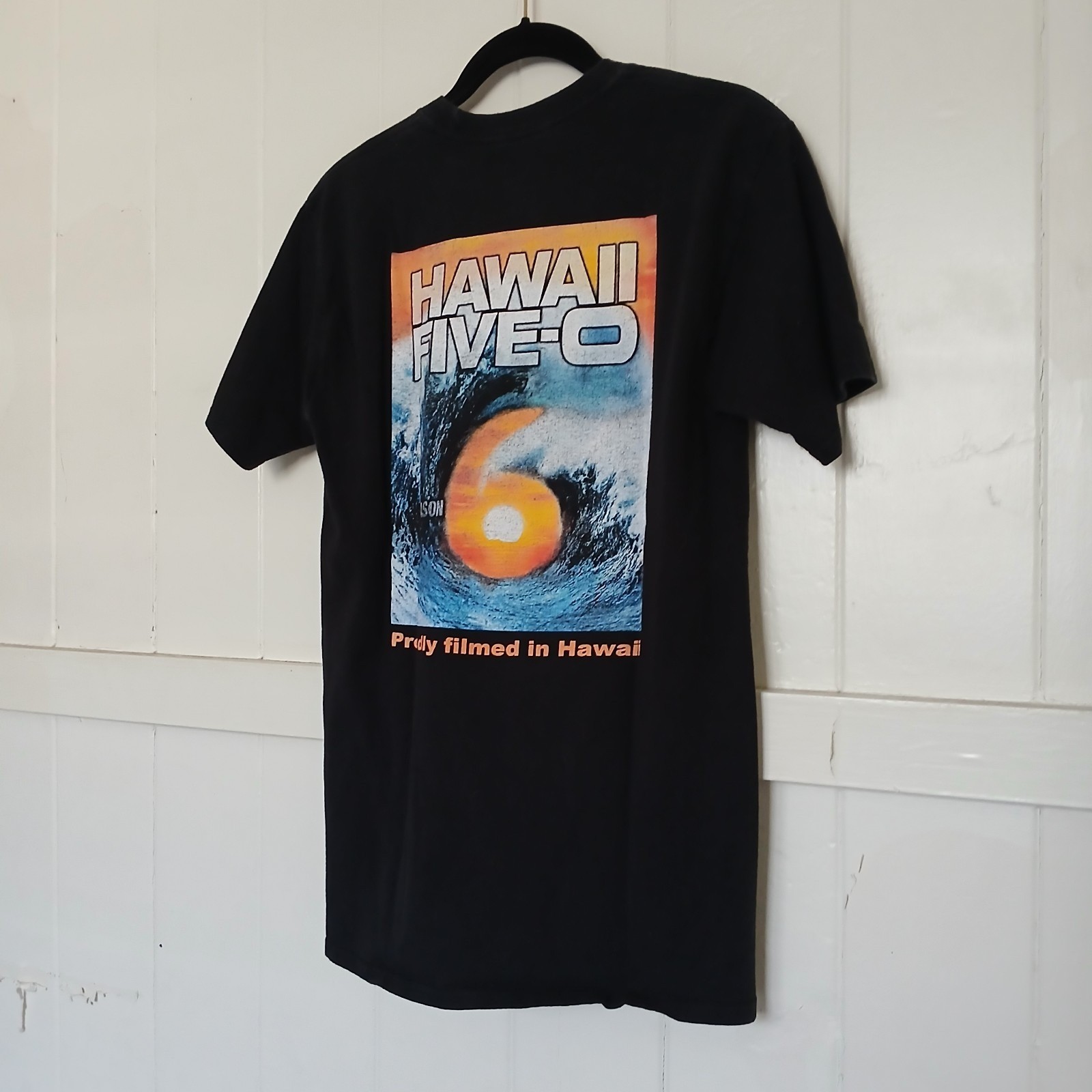 Hawaii Five-O T-Shirt FILM CREW Season 6 Tee Men's Small Black Cotton 5 0 gallery