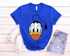 Mickey & Friends Group Big Face Costume Halloween Unisex Adult Kid Tee 210408