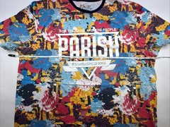 Size 4XL Parish Nation Multicolor Tshirt White Graphics Urban Streetwear