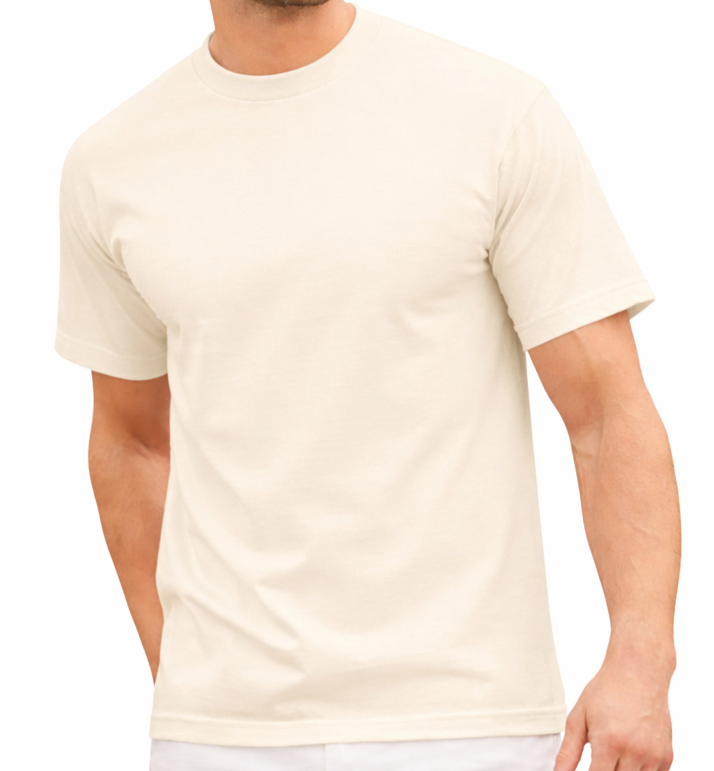 American Apparel 1301 Heavyweight Cotton Tee Cream XL XLarge New