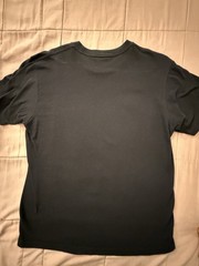 Supreme Wheaties Logo Graphic Print Black Crew Neck T-Shirt Cotton M