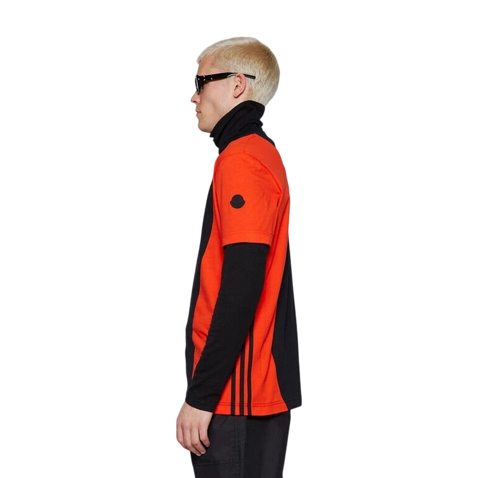 NWT Moncler x Adidas T-Shirt Size M Black Orange Cotton Short Sleeve $380 #NXNB gallery