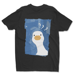 DTF Confused Duck/ Custom Unisex Soft Style T-Shirts, Next Level- Cotton