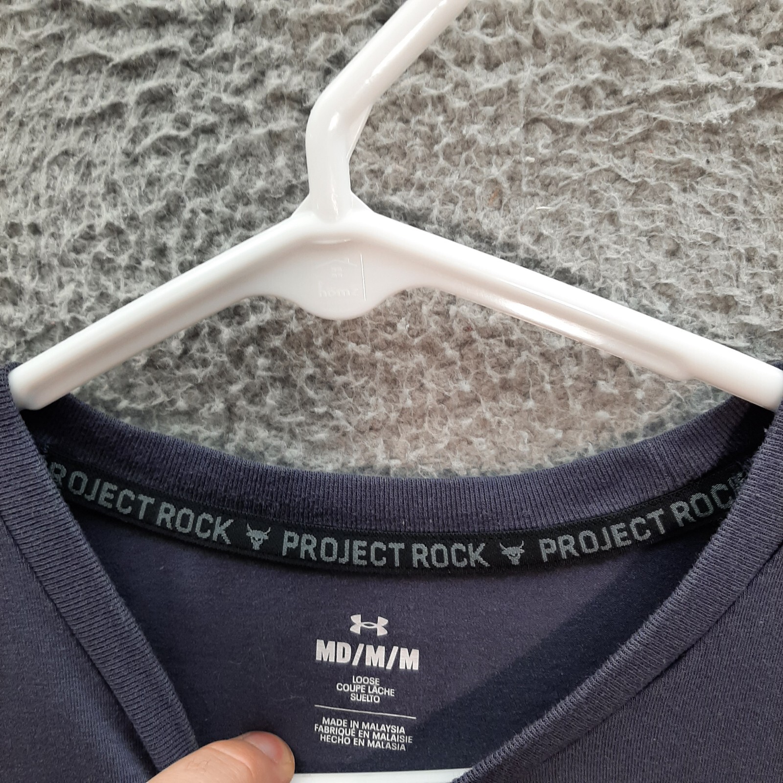 Under Armour Shirt Adult Medium Gray Project Rock Dwayne Johnson Jogging Gym Tee gallery