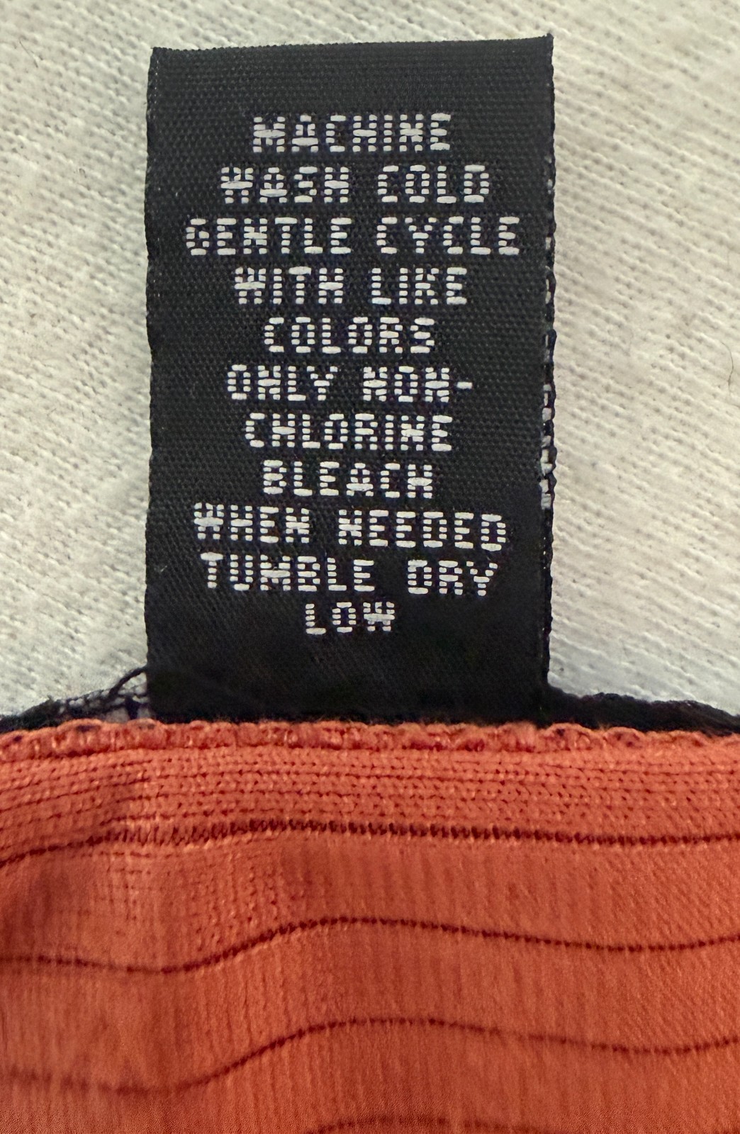 Alfani Mens 2XL Rust Orange Ribbed T-Shirt short Sleeve Nylon Blend gallery