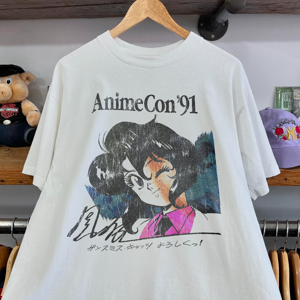 1991 AnimeCon T Shirt Vintage Anime Convention Graphic Retro Tee S-5XL