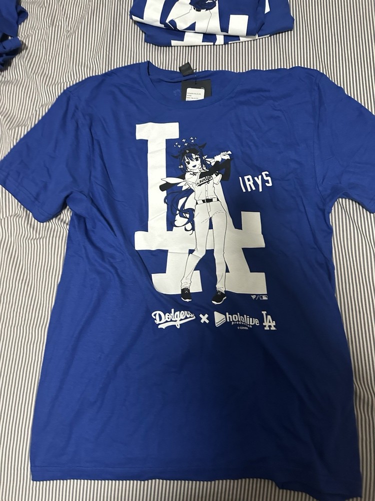 Official LA Dodgers x Hololive Night T-Shirts Irys Size Medium