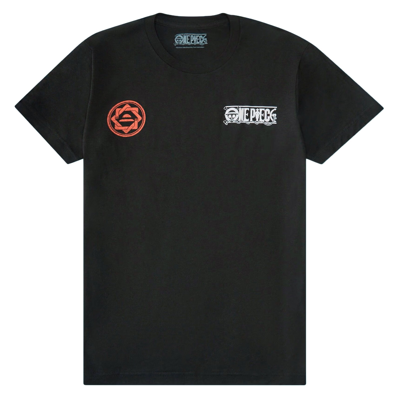 One Piece Shirt Men’s Luffy Front and Back Print Short Sleeve Tee