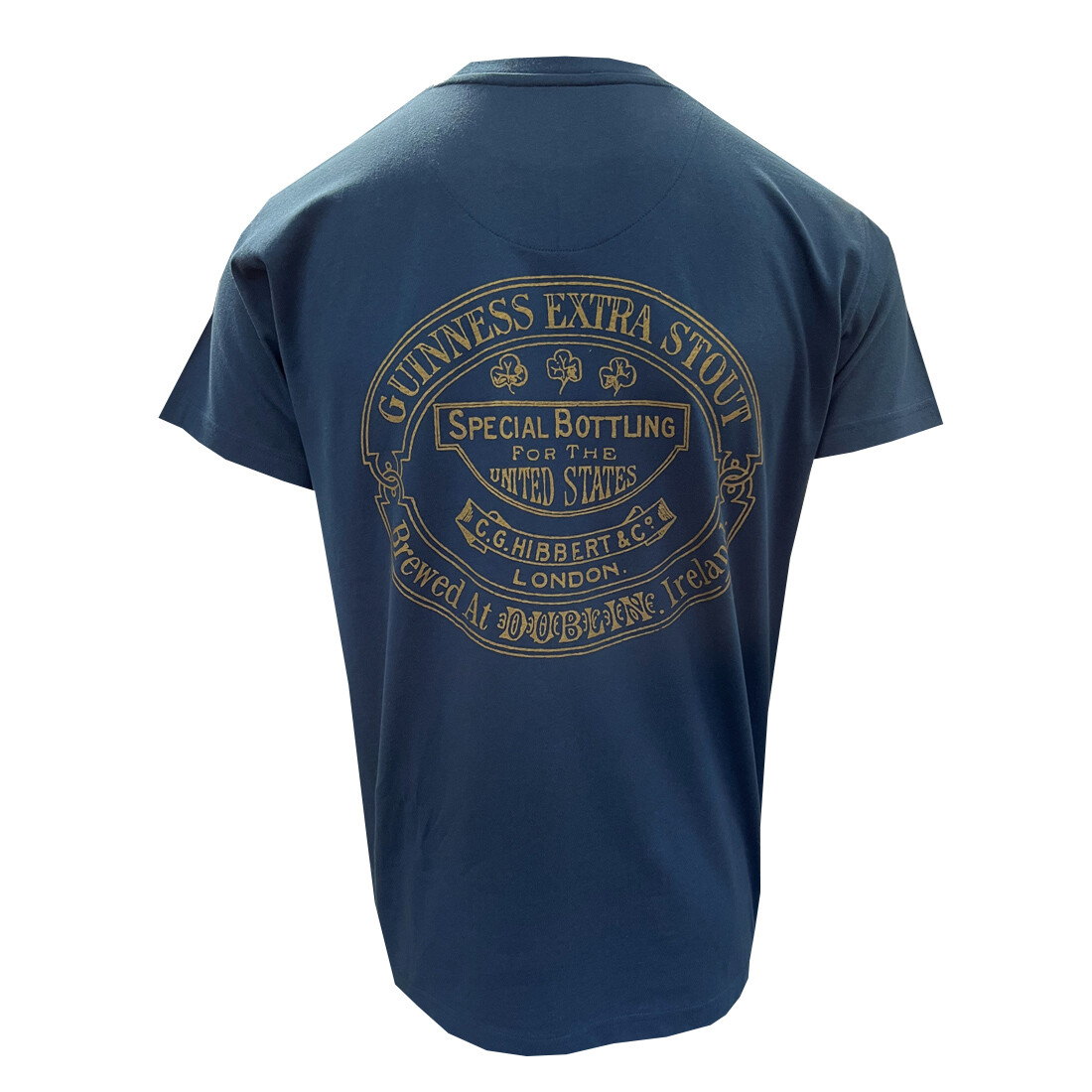 Traditional Craft Ireland Short Sleeve Airforce Blue Vintage Harp Label T-Shirt gallery