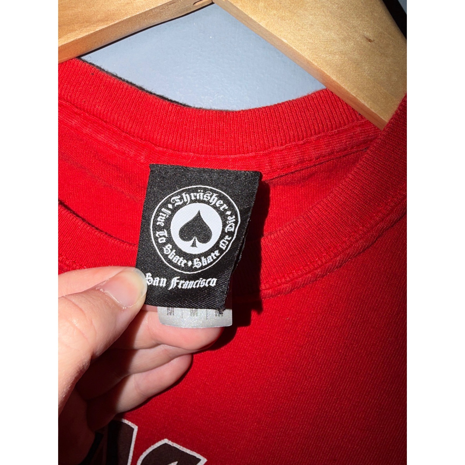 Thrasher Magazine Logo Graphic T-Shirt Mens Medium Red Short Sleeve Skate Tee gallery