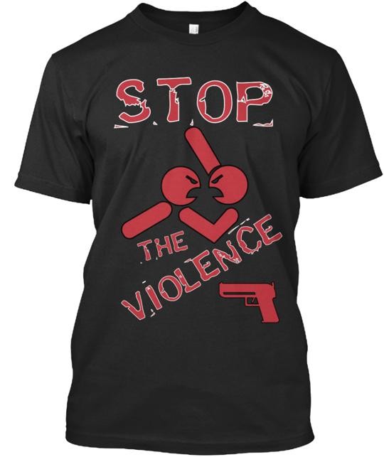 Stop The Violence Men's T-Shirt Made in the USA Size S to 5XL gallery