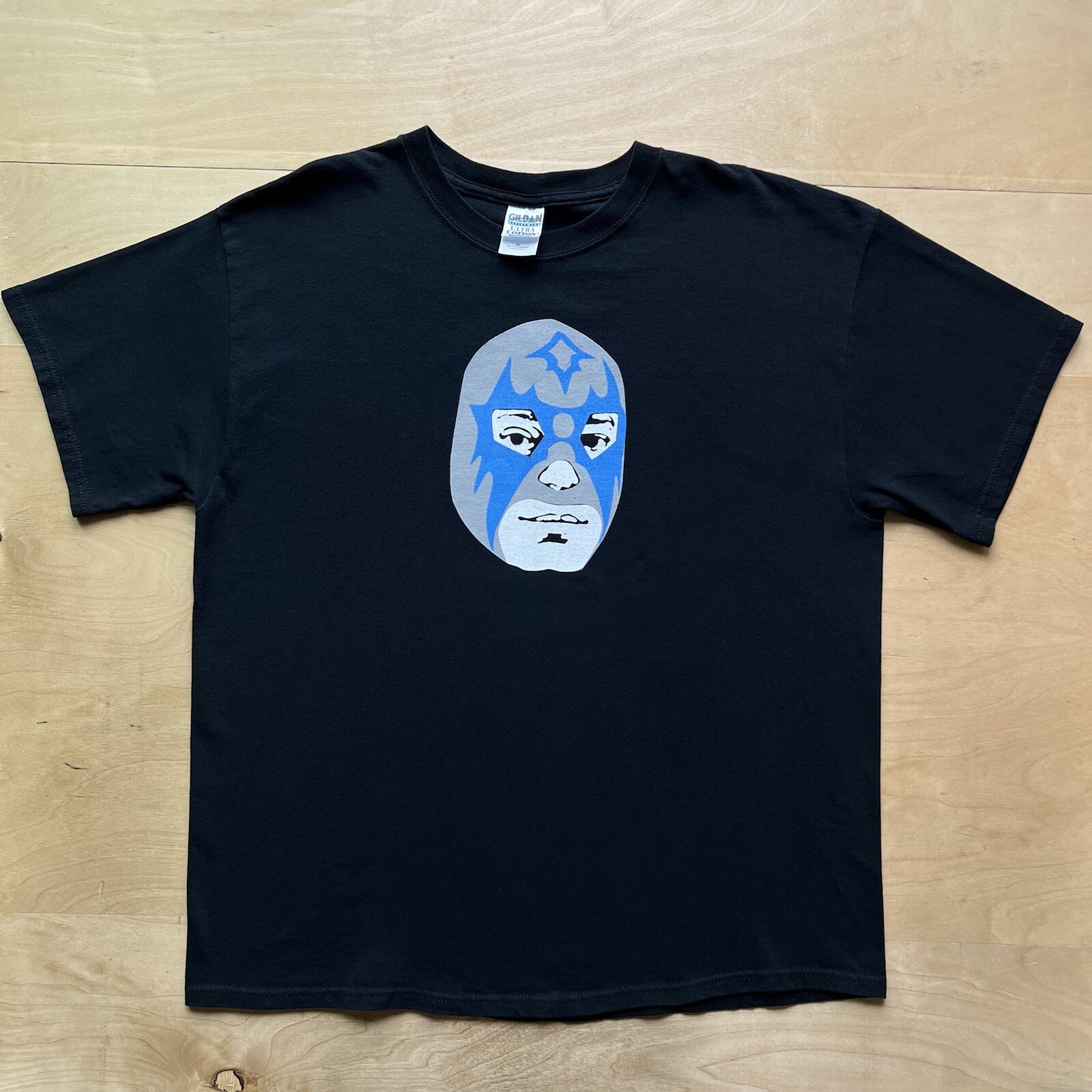 Danny Amis Luchador Shirt XL Black Blue Rock Band Atomic Records Daddy O Grande gallery