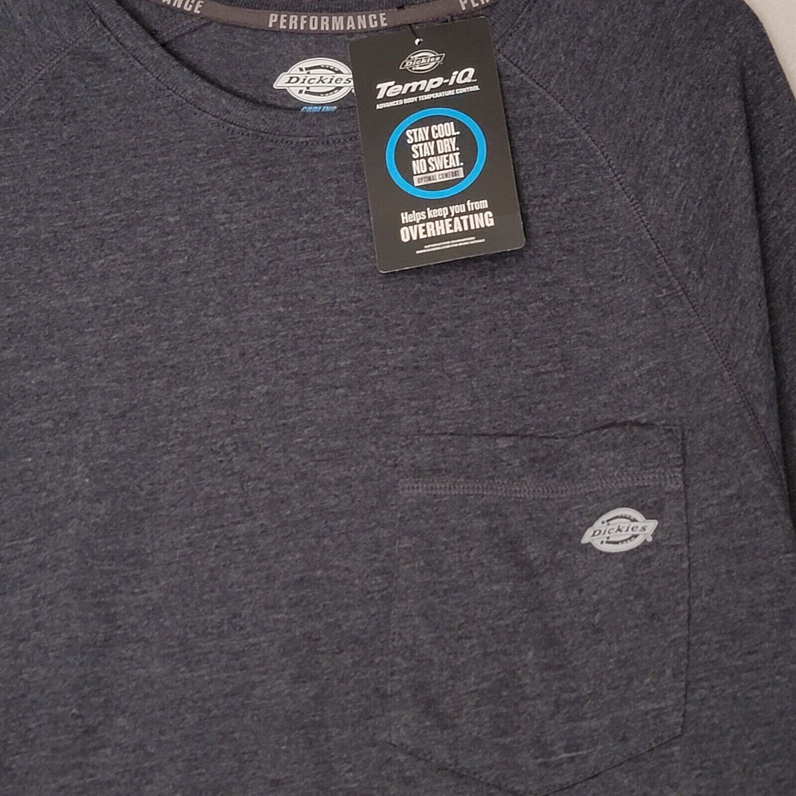 Dickies Cooling Shirt Mens 2XL XXL Blue Lightweight Work Long Sleeve UV 30 NWT gallery