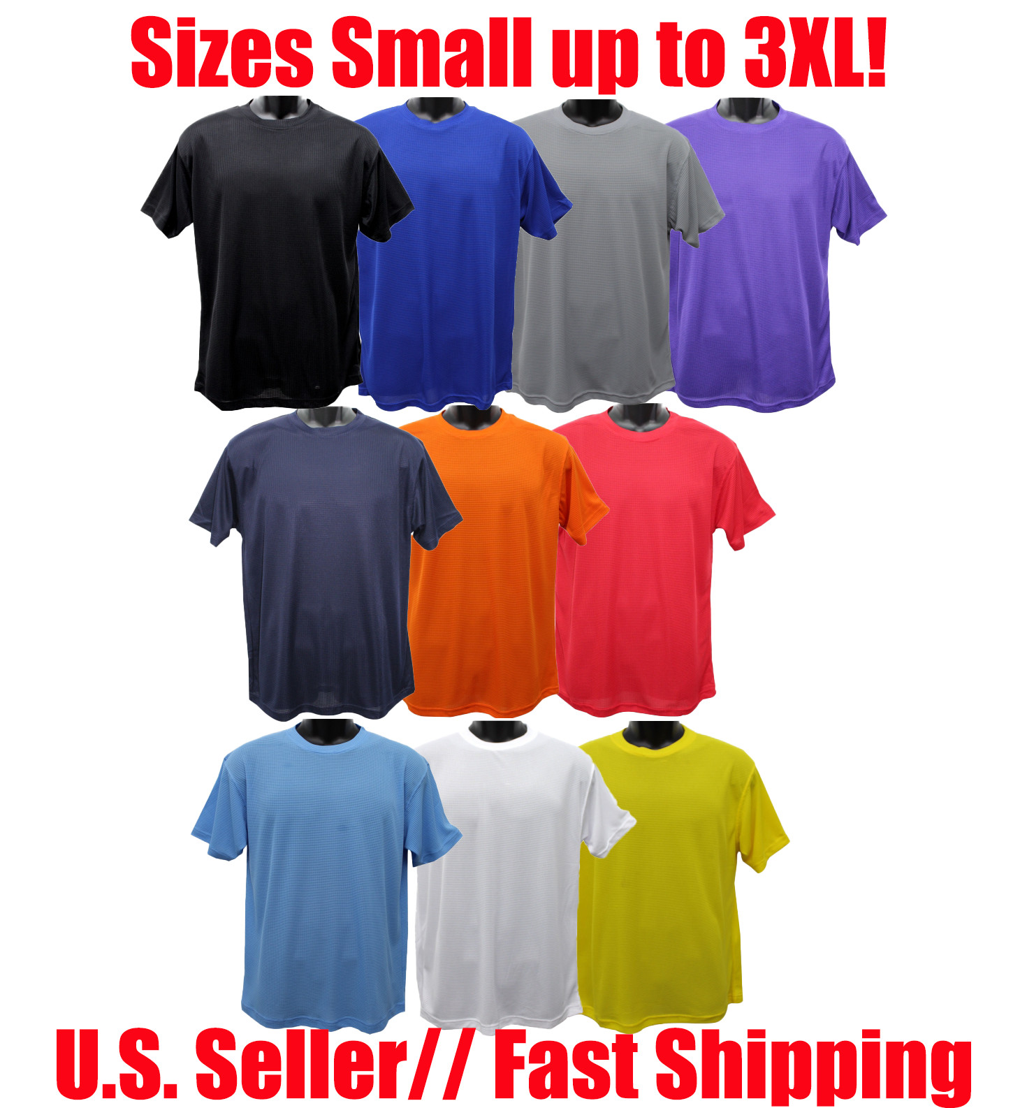 Big Tall T-Shirts Dry Fit Short Sleeve Quick Dry Tees Lightweight Oversize Tee gallery